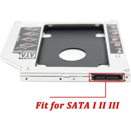  [아마존베스트]SZYIKUER SATA Hard Drive Caddy, Universal 9.5 mm SATA to SATA 2nd SSD HDD Hard Drive Caddy Adapter Tray Enclosures for DELL HP Lenovo ThinkPad ACER Gateway ASUS Sony Samsung MSI Laptop