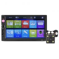 SZYT 7 inch car touch HD dual spindle mp5 display plus reversing camera