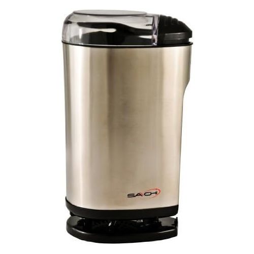  Saachi Electric Powerful Coffee and Spice Grinder, Full Stainless Steel Rust-free Body and Blades