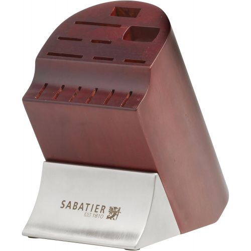  Sabatier 15-Piece Stainless Steel Hollow Handle Knife Block Set, Acacia