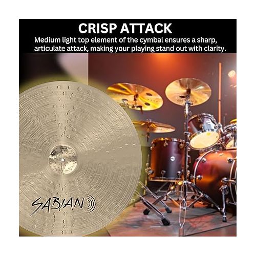  Sabian STRATUS Hi-Hat Cymbals Pair, 15 Inch