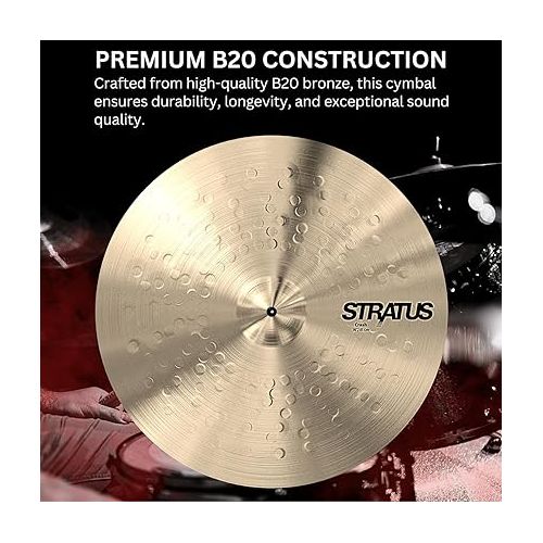  Sabian STRATUS Hi-Hat Cymbals Pair, 15 Inch