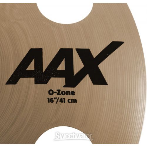  Sabian 16 inch AAX O-Zone Crash Cymbal - Brilliant Finish