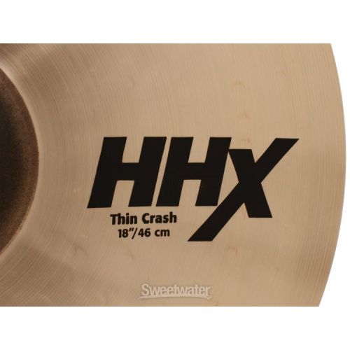  Sabian 18 inch HHX Thin Crash Cymbal