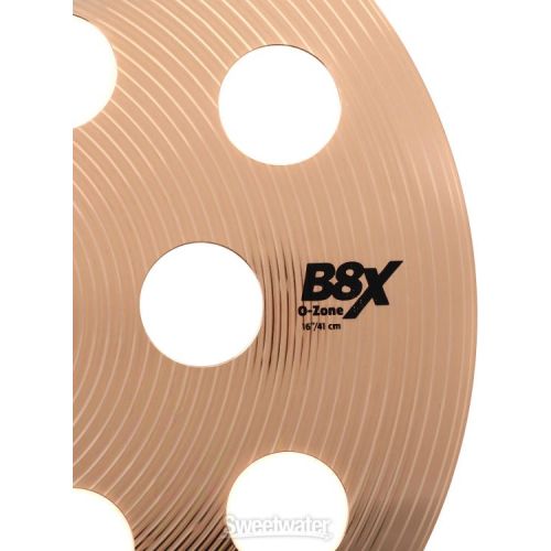  Sabian 16 inch B8X O-Zone Crash Cymbal