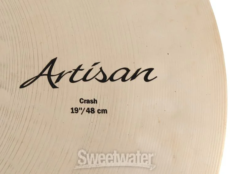  Sabian Artisan Crash Cymbal - 19 inch, Brilliant Finish