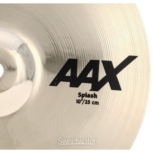  Sabian 10-inch AAX Splash Cymbal - Brilliant Finish