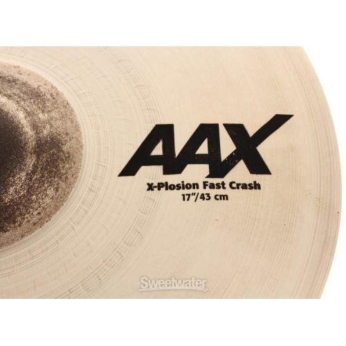  Sabian 17 inch AAX X-Plosion Fast Crash Cymbal - Brilliant Finish