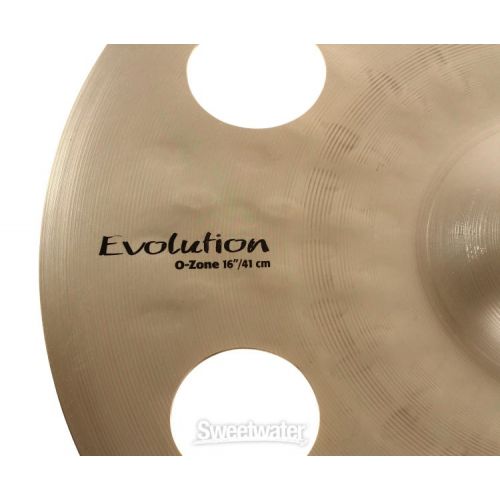  Sabian 16 inch HHX O-Zone Crash Cymbal - Brilliant Finish