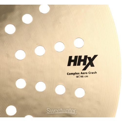  Sabian HHX Complex Aero Crash Cymbal - 18-inch