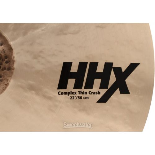  Sabian 22 inch HHX Complex Thin Crash Cymbal