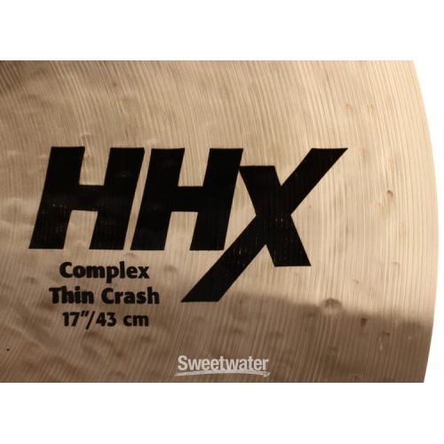  Sabian 17 inch HHX Complex Thin Crash Cymbal