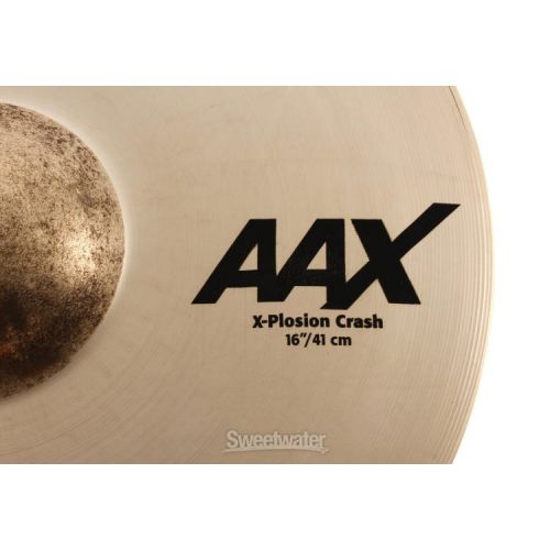  Sabian 16 inch AAX X-Plosion Crash Cymbal - Brilliant Finish