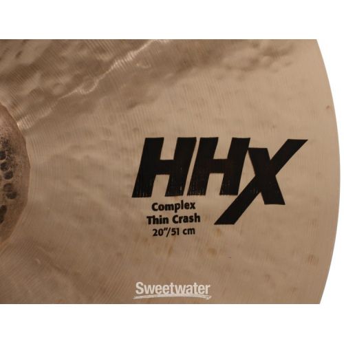  Sabian 20 inch HHX Complex Thin Crash Cymbal