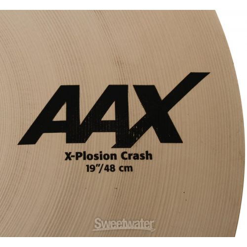  Sabian 19 inch AAX X-Plosion Crash Cymbal - Brilliant Finish