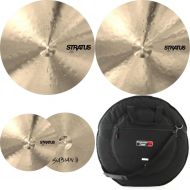 Sabian Stratus 3-Piece Cymbal Set with Bag- 14/16/20 inch