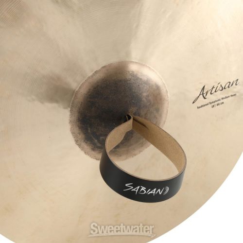  Sabian Artisan Traditional Symphonic Medium Heavy Hand Cymbals - 18-inch