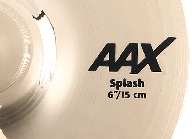  Sabian 6-inch AAX Splash Cymbal - Brilliant Finish