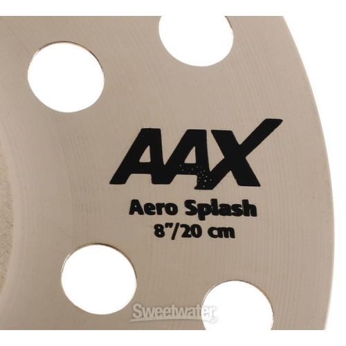  Sabian 8 inch AAX Aero Splash Cymbal - Brilliant Finish