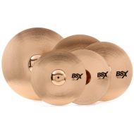 Sabian B8X Performance Cymbal Set - 14/16/20 inch - with Free 18 inch Crash