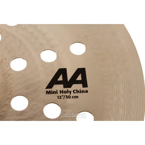  Sabian 12 inch AA Mini Holy China Cymbal - Brilliant Finish