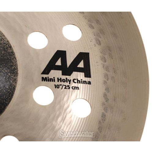  Sabian 10 inch AA Mini Holy China Cymbal - Brilliant Finish