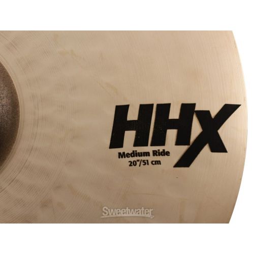  Sabian 20 inch HHX Medium Ride Cymbal - Brilliant Finish