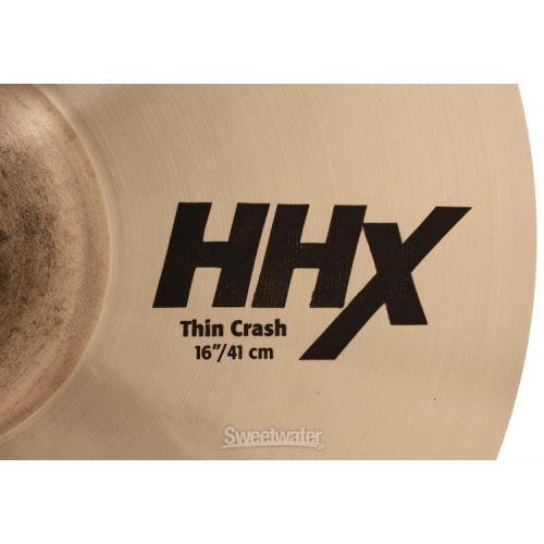  Sabian 16 inch HHX Thin Crash Cymbal