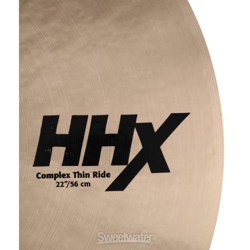  Sabian 22 inch HHX Complex Thin Ride Cymbal