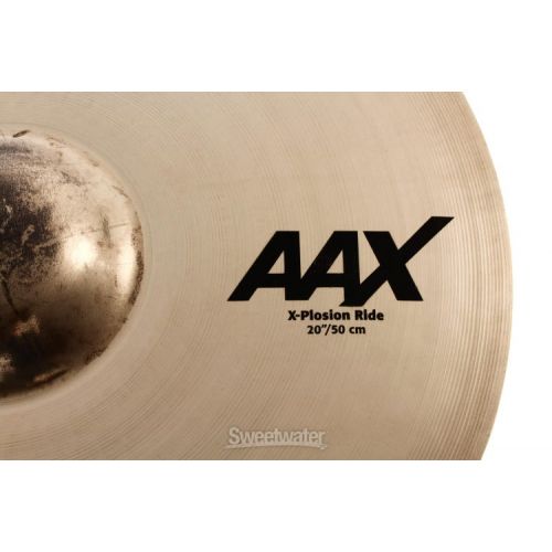  Sabian 20 inch AAX X-Plosion Ride Cymbal - Brilliant Finish