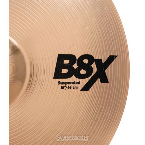  Sabian B8X Suspended Crash Cymbal - 18-inch