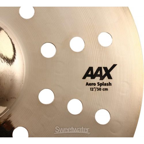  Sabian 12 inch AAX Aero Splash Cymbal - Brilliant Finish