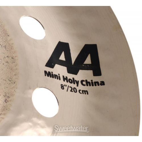  Sabian 8 inch AA Mini Holy China Cymbal - Brilliant Finish