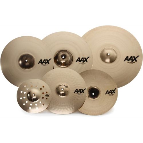  Sabian AAX Praise and Worship Cymbal Set Bundle - 10/14/16/18/21-inch