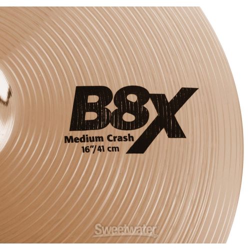  Sabian 16 inch B8X Medium Crash Cymbal