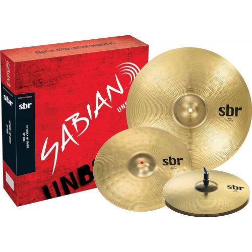  [아마존베스트]Sabian SBR Performance Pack with 14-Inch Hat, 16-Inch Crash, and 20-Inch Ride Cymbals