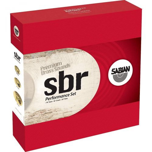  Sabian SBR Performance Pack with 14-Inch Hat, 16-Inch Crash, and 20-Inch Ride Cymbals
