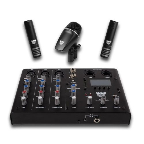  Sabian SSKIT 4-Piece Drum Mic & Mixer Kit