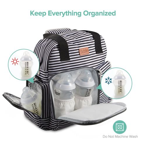  [아마존 핫딜] Sable Diaper Bag Backpack for Baby Care, Multi Function Waterproof Insulated and Cooler Tote Travel Backpack with 11 Spacious Pockets (Adjustable Straps, Nappy Bag, Tissue Pocket)