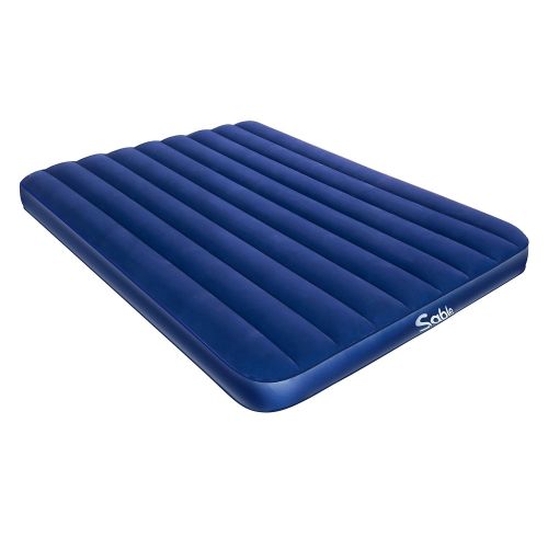  Sable Camping Air Mattress,Upgrade Inflatable AirBed Blow up Bed for Car Tent Camping Hiking Backpacking - Height 8, Queen Size
