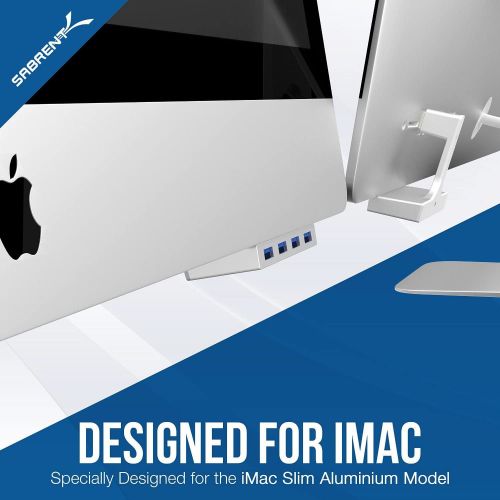  Sabrent 4-Port USB 3.0 Hub For iMac Slim Unibody (HB-IMCU)