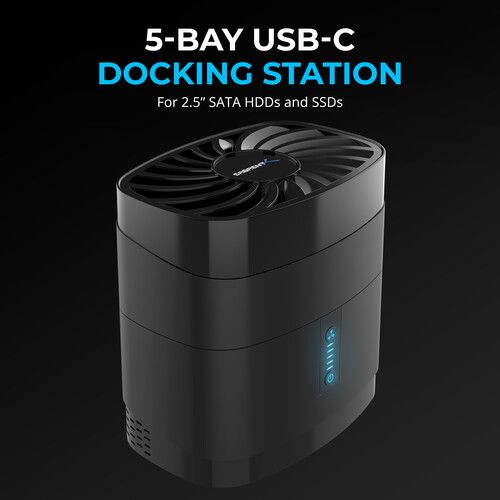  Sabrent 5-Bay USB-C Docking Station for 2.5