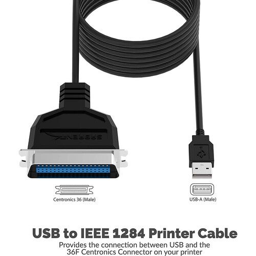  Sabrent USB to Parallel Printer Cable (6.0')