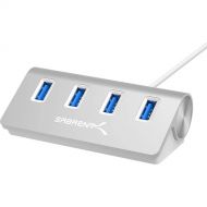Sabrent USB 3.0 4-Port Aluminum Hub (Silver)