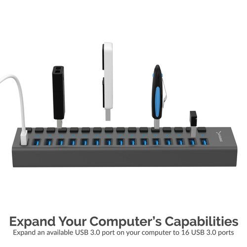  Sabrent 16-Port USB 3.0 Hub and Charger