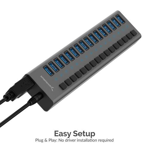  Sabrent 16-Port USB 3.0 Hub and Charger