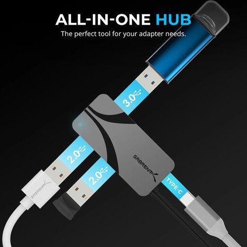  Sabrent HB-C4WP USB-C 3-Port Hub