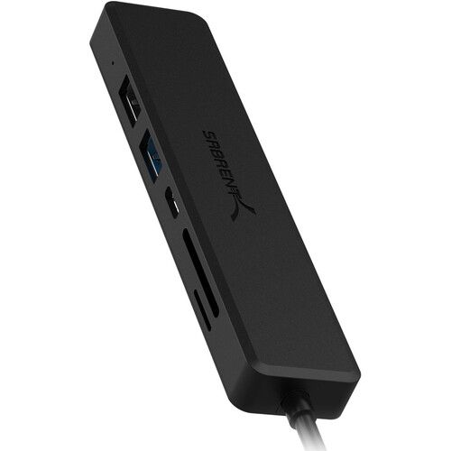  Sabrent 2-Port USB 3.1 Gen 1 Hub with HDMI Port, Power Delivery, and Card Readers