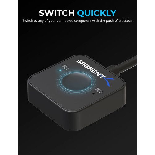  Sabrent 2-Port USB Type-C Dual KVM Switch