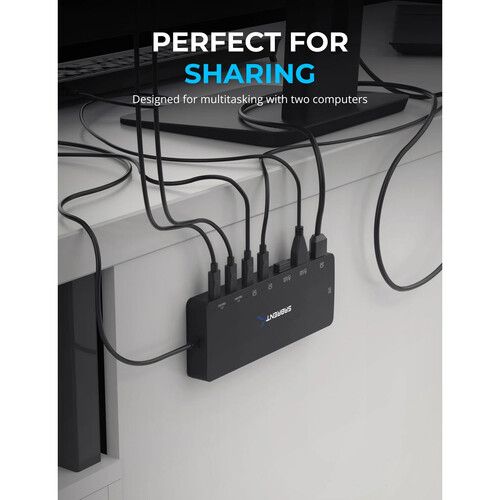  Sabrent 2-Port USB Type-C Dual KVM Switch